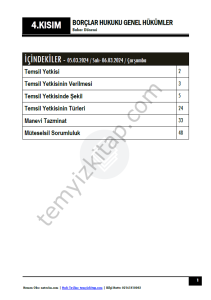 Borçlar Hukuku Genel Hükümler 23-24 Bahar 4