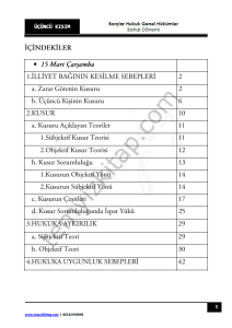 Kırıkkale Üniversitesi Borçlar Hukuku Genel Hükümler 22-23 Bahar 3