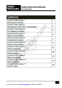 Borçlar Hukuku Genel Hükümler 2025-2026 Güz Dönemi Çözümlü Pratik Kitapçığı