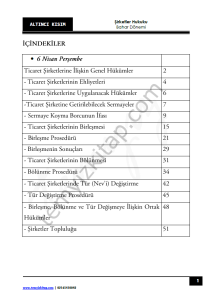 Kocatepe Üniversitesi Şirketler Hukuku 22-23 Bahar 6