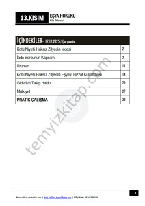 Eşya Hukuku 25-26 Güz 13