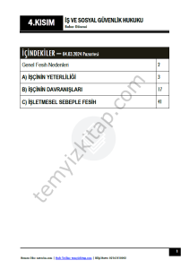 Şehir Üniversitesi İş ve Sosyal Güvenlik Hukuku 23-24 Bahar 4