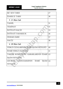 Kocatepe Üniversitesi Vergi Yargılama Hukuku 22-23 Bahar 1-5