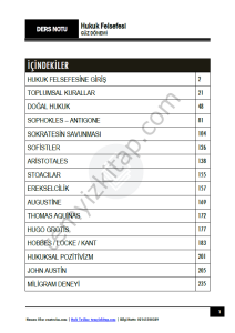 Hukuk Felsefesi 2025-2026 Güz Dönemi Haftalık Notlar
