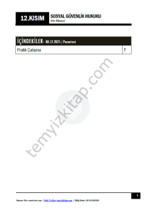 Sosyal Güvenlik Hukuku 25-26 Güz 12