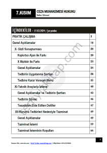 Ceza Muhakemesi Hukuku 1.Öğretim 23-24 Bahar 7