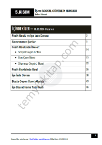 Şehir Üniversitesi İş ve Sosyal Güvenlik Hukuku 23-24 Bahar 5