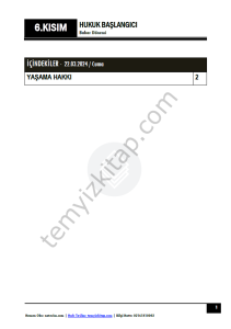 Hukuk Başlangıcı 2.Öğretim 23-24 Bahar 6