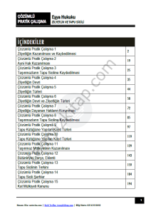 Eşya Hukuku 2025-2026 Güz Dönemi Çözümlü Pratik Kitapçığı