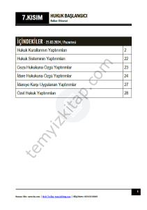 Hukuk Başlangıcı 1.Öğretim 23-24 Bahar 7