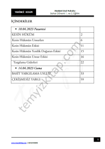 Medeni  Usul Hukuku 22-23 Bahar 7