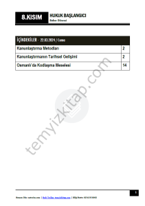 Hukuk Başlangıcı 1.Öğretim 23-24 Bahar 8