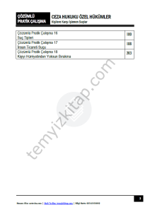 Ceza Hukuku Özel Hükümler 2025-2026 Güz Dönemi Çözümlü Pratik Kitapçığı