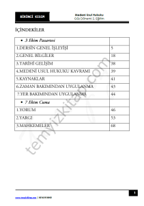 Medeni Usul Hukuku 2.Öğretim 22-23 Güz 1