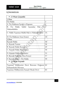 Eşya Hukuku 22-23 Bahar 7