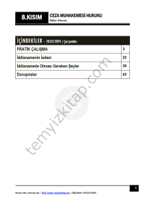 Ceza Muhakemesi Hukuku 1.Öğretim 23-24 Bahar 8