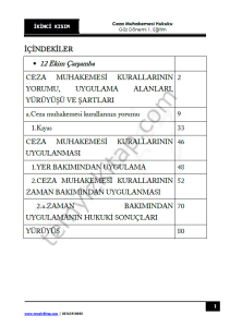 Ceza Muhakemesi Hukuku 1.Öğretim 22-23 Güz 2