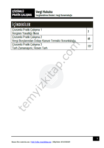 Vergi Hukuku 2025-2026 Güz Dönemi Çözümlü Pratik Kitapçığı