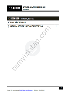 Sosyal Güvenlik Hukuku 25-26 Güz 13