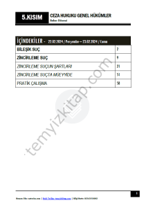 Ceza Hukuku Genel Hükümler 1.Öğretim Çift ve 2.Öğretim 23-24 Bahar 5