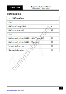 Borçlar Hukuku Özel Hükümler 22-23 Güz 2
