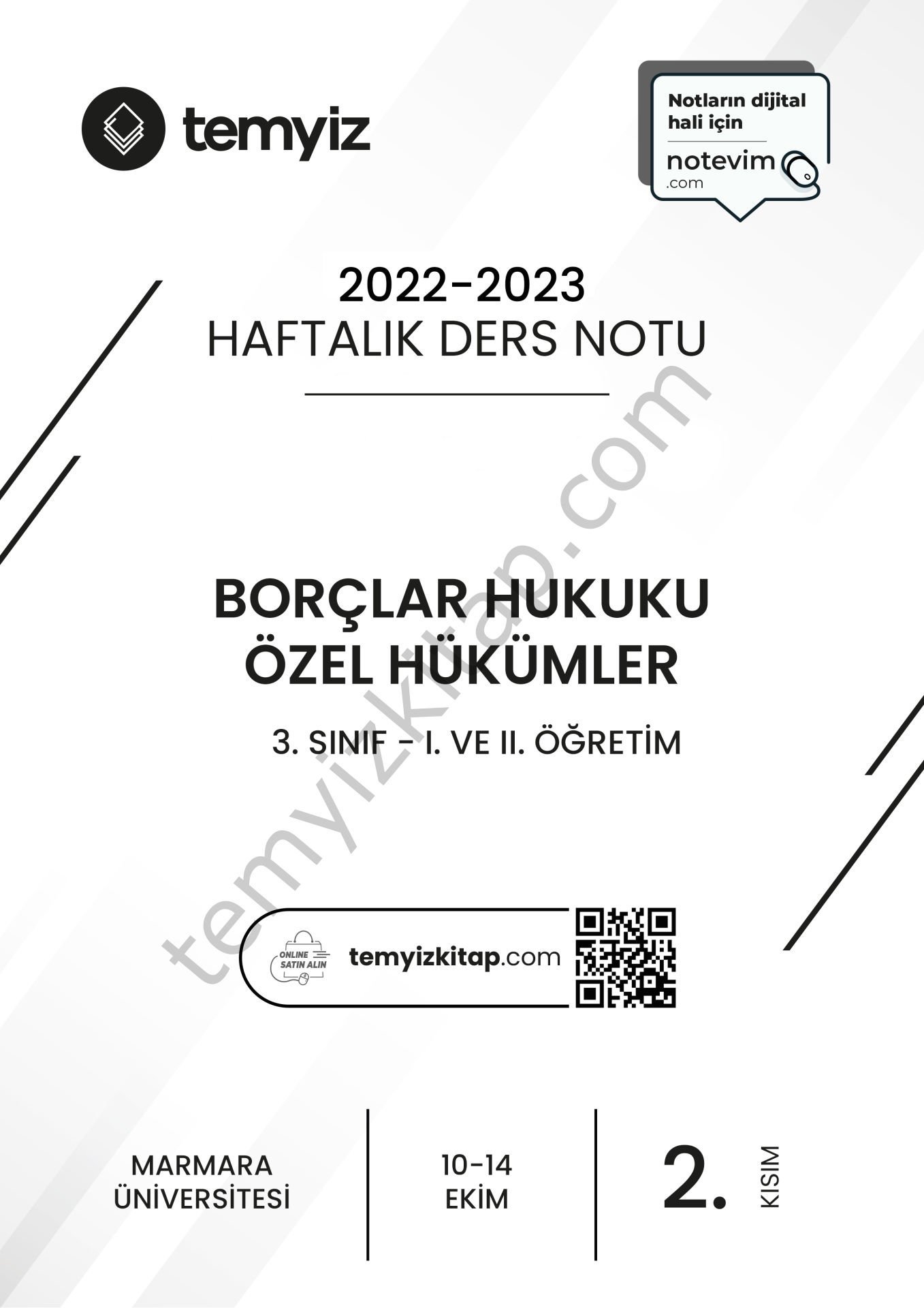 Borçlar Hukuku Özel Hükümler 22-23 Güz 2