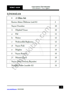 Ceza Hukuku Özel Hükümler 22-23 Güz 2