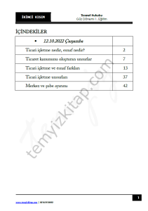 Ticaret Hukuku 1.Öğretim 22-23 Güz 2