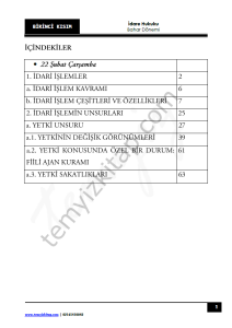 Uludağ Üniversitesi İdare Hukuk 22-23 Bahar 1