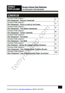 Borçlar Hukuku Özel Hükümler 2023-2024 Bahar Dönemi Çözümlü Pratik Kitapçığı