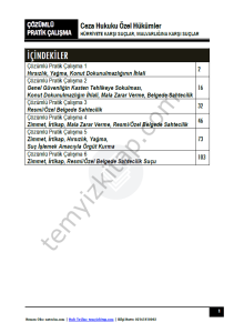 Ceza Hukuku Özel Hükümler 2023-2024 Bahar Dönemi Çözümlü Pratik Kitapçığı