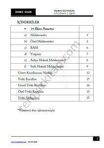Medeni Usul Hukuku 2.Öğretim 22-23 Güz 2