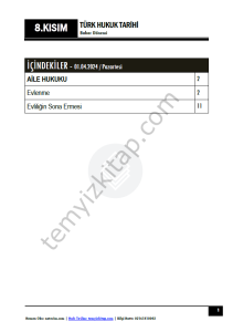 Türk Hukuk Tarihi TEK 23-24 Bahar 8