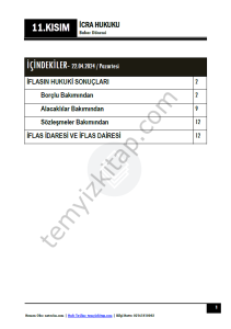 İcra ve İflas Hukuku 1.Öğretim 23-24 Bahar 11